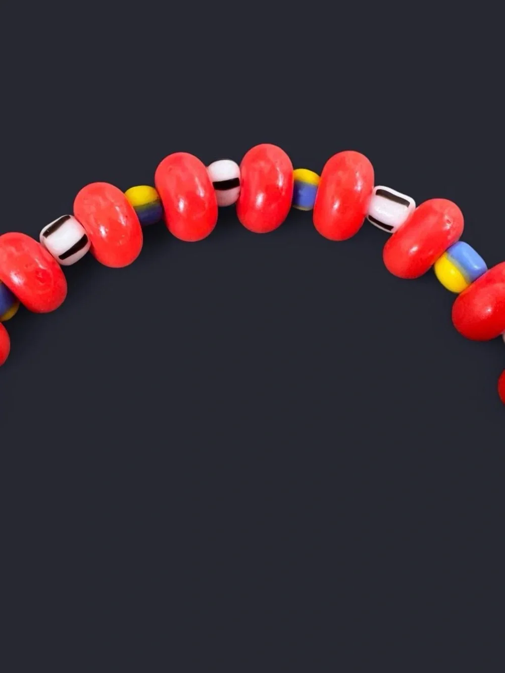 San Diego Rondelle Glass Bead Bracelet